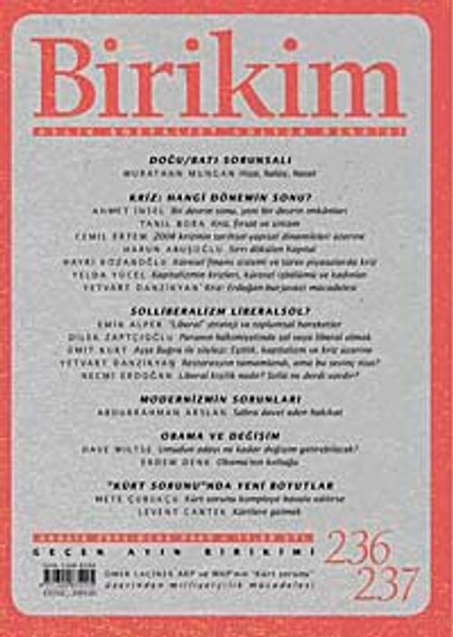 Birikim / Sayı:236-237 Yıl: 2009 / Aylık Sosyalist Kültür Dergisi