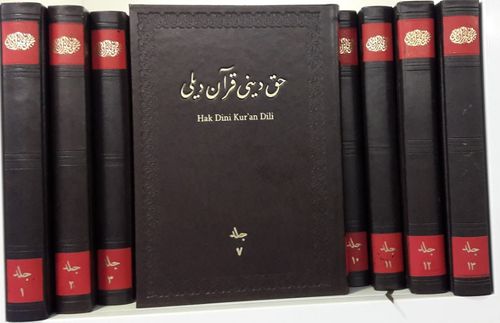 Hak Dini Kur'an Dili Tefsiri (13 Cilt Takım) (Osmanlıca)
