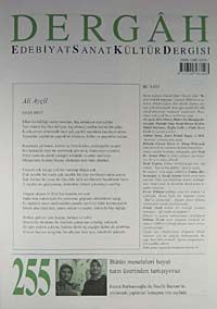 Dergah Edebiyat Sanat Kültür Dergisi Sayı:255 Mayıs 2011