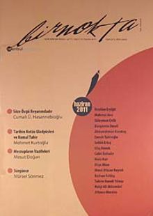 Bir Nokta / Aylık Edebiyat Dergisi / Yıl: 11 / Sayı:113 Haziran 2011