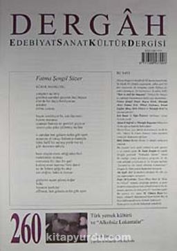 Dergah Edebiyat Sanat Kültür Dergisi Sayı:260 Ekim 2011