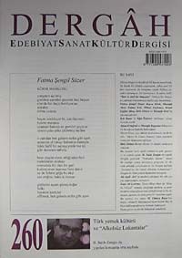 Dergah Edebiyat Sanat Kültür Dergisi Sayı:260 Ekim 2011