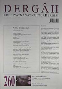 Dergah Edebiyat Sanat Kültür Dergisi Sayı:260 Ekim 2011