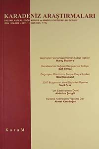 Karadeniz Araştırmaları Sayı:15 Güz 2007