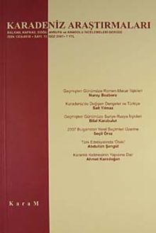Karadeniz Araştırmaları Sayı:15 Güz 2007
