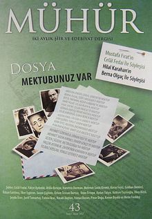 Mühür İki Aylık Şiir ve Edebiyat Dergisi Yıl:8 Sayı:43 Kasım - Aralık 2012