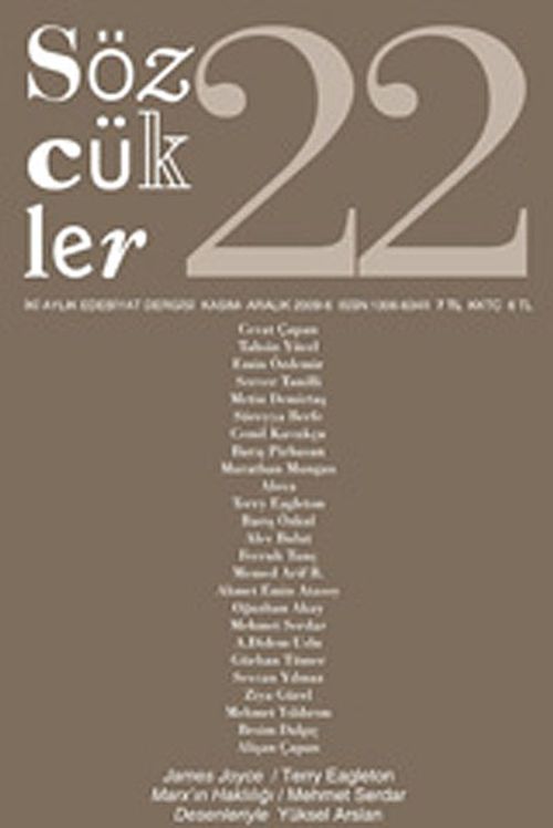 Sözcükler İki Aylık Edebiyat Dergisi Sayı:22 Kasım-Aralık 2009
