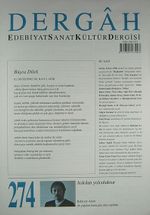 Dergah Edebiyat Sanat Kültür Dergisi Sayı:274 Aralık 2012