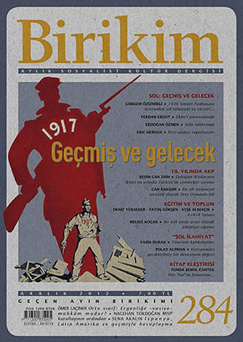 Birikim / Sayı:284 Yıl: 2012 / Aylık Sosyalist Kültür Dergisi