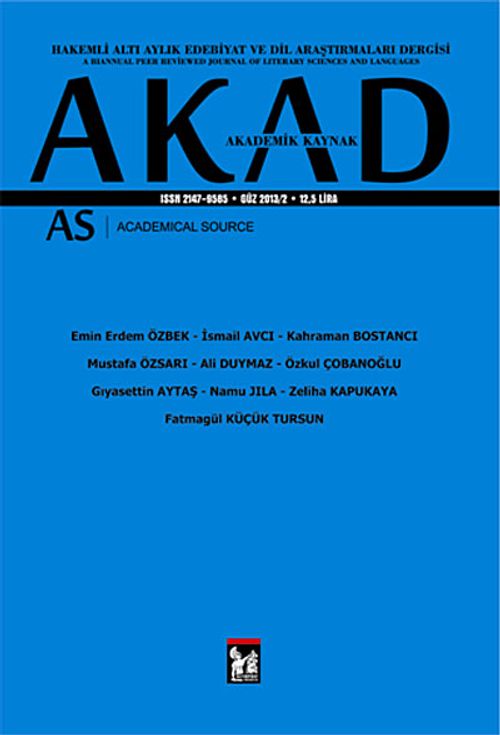 AKAD Akademik Kaynak Dergisi Güz 2013/2