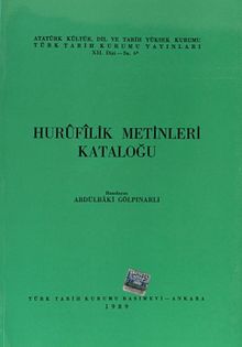 Hurufilik Metinleri Kataloğu