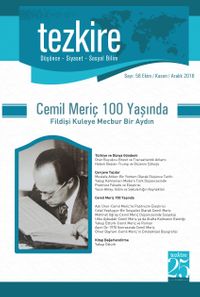 Tezkire Düşünce-Siyaset-Sosyal Bilim Dergisi Sayı:58 Ekim-Kasım-Aralık 2016