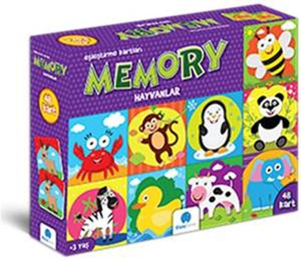 Memory Hayvanlar - Puzzle (48 Kart)