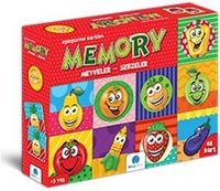 Memory Meyveler - Sebzeler Puzzle (48 Kart)