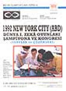 1992 New York City (ABD)Dünya I.Zeka Oyunları Şampiyona ve Kongresi/ Sorular ve Çözümleri
