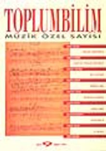 Toplumbilim/Müzik Özel Sayısı