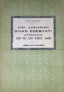 Eski Şairlerimiz Divan Edebiyatı Antolojisi XIII ve XIV. Asır (3-B-21)
