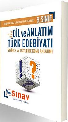 9. Sınıf Dil ve Anlatım Türk Edebiyatı  Etkinlik ve Testlerle Konu Anlatımı