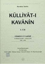 Külliyat-ı Kavanin (2 Cilt Takım) / 13-Z-243