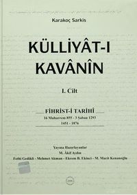 Külliyat-ı Kavanin (2 Cilt Takım) / 13-Z-243