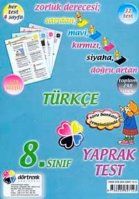 8. Sınıf Türkçe Yaprak Test