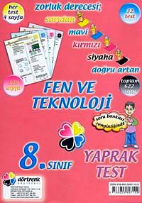 8. Sınıf Fen ve Teknoloji Yaprak Test