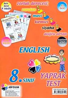 8. Sınıf English Yaprak Test