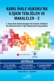 Kamu İhale Hukuku’na İlişkin Tebliğler ve Makaleler 2