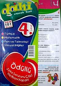 4. Sınıf Tüm Dersler Dahi Çek Kopar Yaprak Test & Türkçe-Matematik-Fen ve Teknoloji-Sosyal Bilgiler