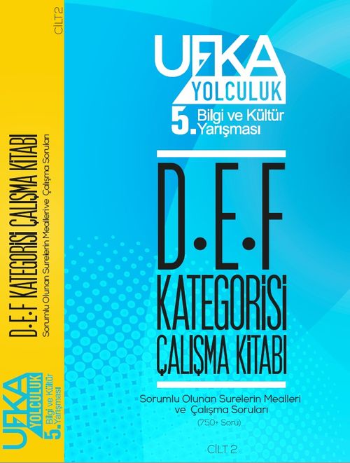 Ufka Yolculuk DEF Kategorisi Kitabı (Meal + Sorular) (Cilt 2)
