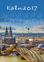 2017 Takvimli Poster - Şehirler - Köln