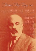 2017 Takvimli Poster - Yazarlar - Mehmet Akif Ersoy