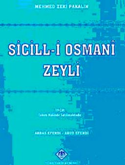 Sicill-i Osmanî Zeyli (19 Cilt)
