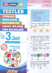 3. Sınıf Test Çek-Kopar-Çöz
