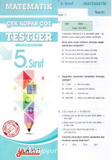 5. Sınıf Matematik Test Çek-Kopar-Çöz 