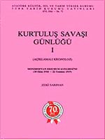 Kurtuluş Savaşı Günlüğü- I