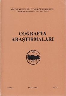 Coğrafya Araştırmaları Sayı:1