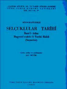 Biyografilerle Selçuklular Tarihi İbnü'l Adim Bugyetü't-taleb fi Tarihi Haleb (Seçmeler)