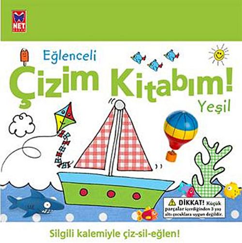 Eğlenceli Çizim Kitabım! (Yeşil) & Silgili Kalemiyle Çiz-Sil-Eğlen