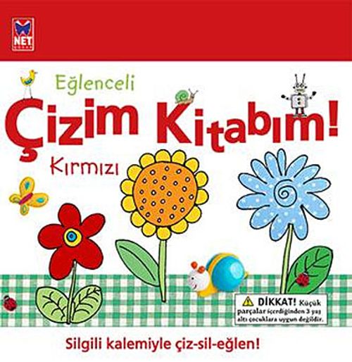 Eğlenceli Çizim Kitabım! (Kırmızı) & Silgili Kalemiyle Çiz-Sil-Eğlen