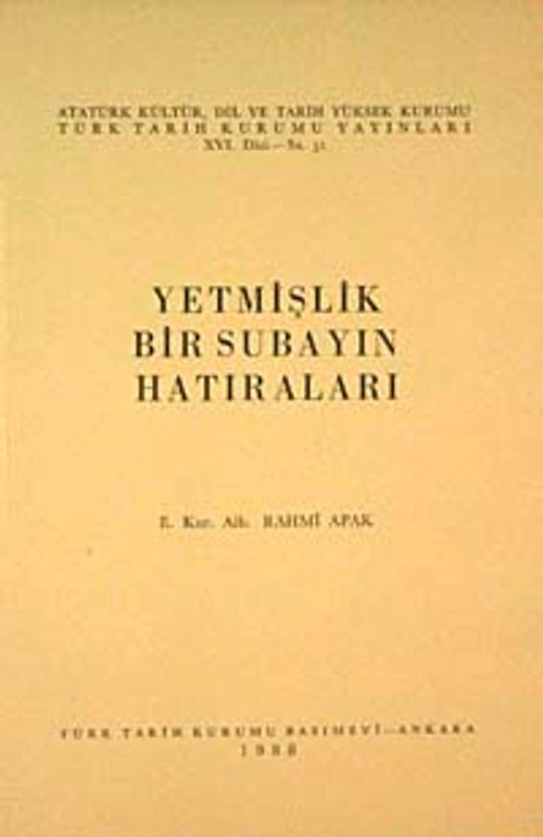 Yetmişlik Bir Subayın Hatıraları / 13-Z-224
