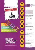 8. Sınıf Matematik Yaprak Testi