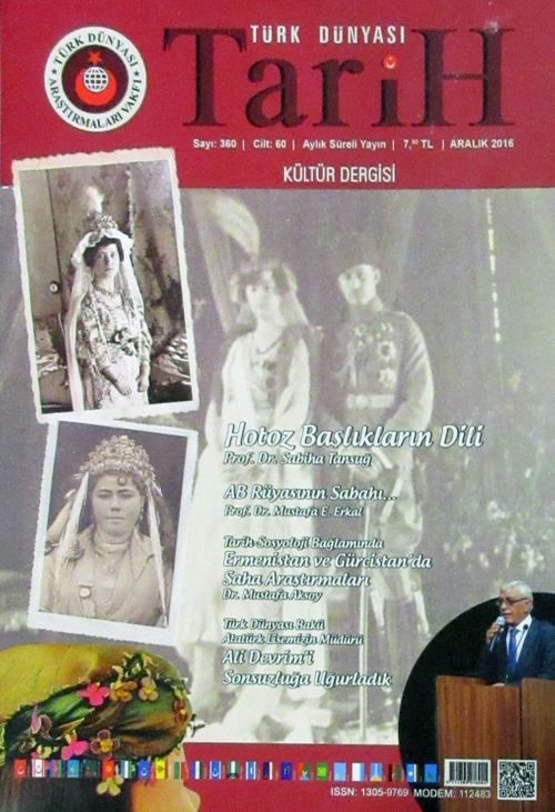 Türk Dünyası Araştırmaları Vakfı Dergisi Aralık 2016 / Sayı:360