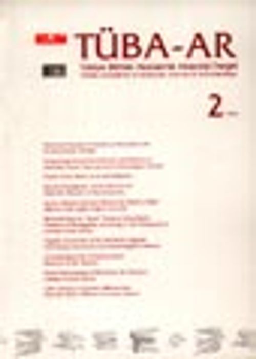 TÜBA-AR 2 Türkiye Bilimler Akademisi Arkeoloji Dergisi 1999