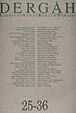 Dergah Edebiyat Sanat Kültür Dergisi 25-36 Cilt 3