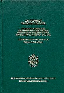 An Ottoman Protocol Register