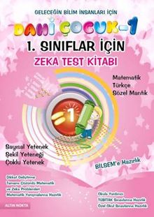 Dahi Çocuk 1 / 1. Sınıflar İçin Zeka Test Kitabı