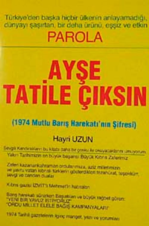 Parola Ayşe Tatile Çıksın