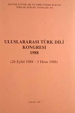 Uluslararası Türk Dili Kongresi 1988 (26 Eylül-3 Ekim 1988)