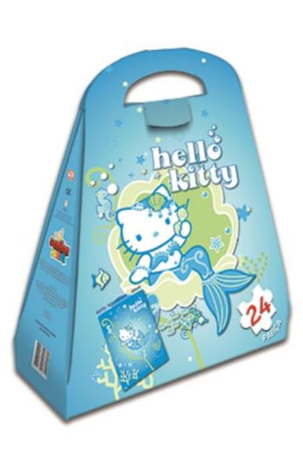 Hello Kitty Çantalı Yap Boz Denizkızı 24 Parça Puzzle (Kod: 40974)